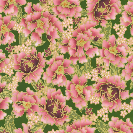 Packed Flowers Moss