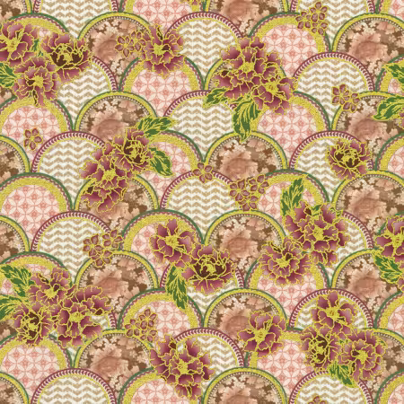 Flowers, Scallop Design Pearl Pink