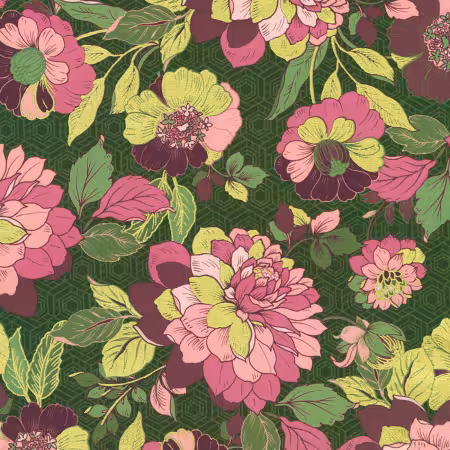Flat Floral Forest