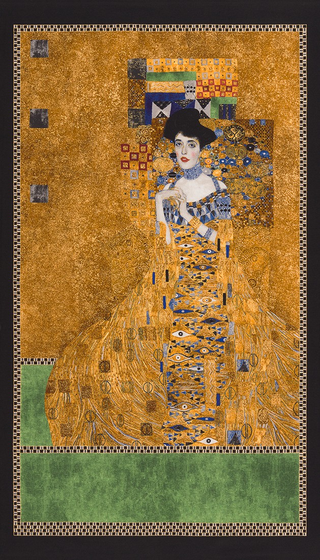 Gold Gustav Klimt Panel W/Metallic