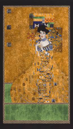 Gold Gustav Klimt Panel w/Metallic