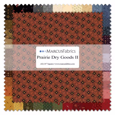 10in Squares, Prairie Dry Goods 2, 42pcs, 6 bundles/pack