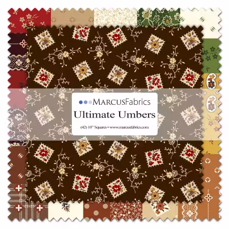 10in Squares, Ultimate Umbers, 42pcs, 6 bundles/pack