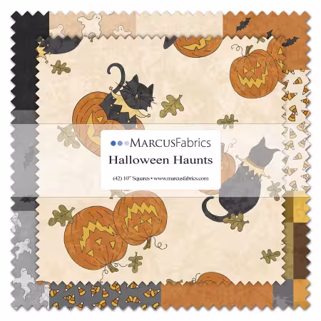 10in Squares, Halloween Haunts, 42pcs, 6 bundles/pack