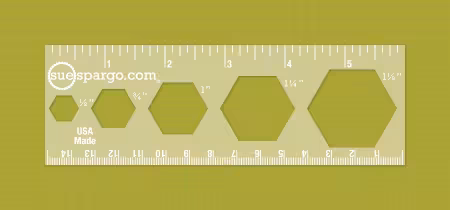 Hexagon Ruler: Creative Stitching Tools