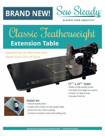 Sew Steady Classic Featherweight Extension Table 17-3/4in x 22-3/4in