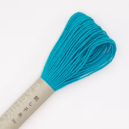 Olympus Sashiko Thread 22yd Cyan Blue