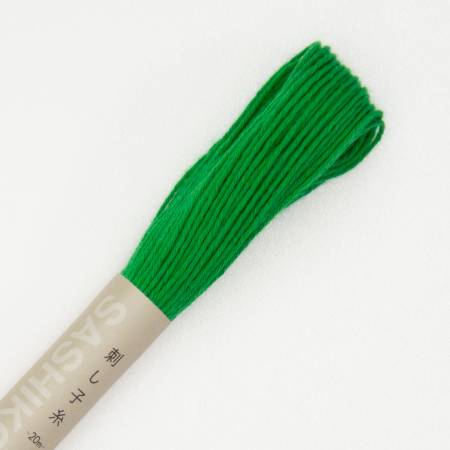 Olympus Sashiko Thread Small Skein 22yds Vividian Green