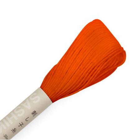 Olympus Sashiko Thread Small Skein 22yds Bright Orange