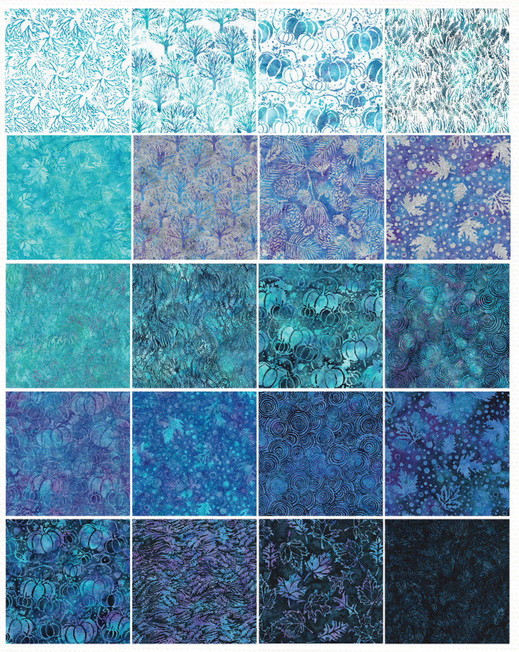 Autumn Twilight 10in Squares (42pc x 20 colors)