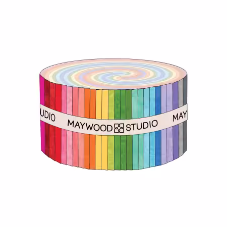 2.5in Strips Shadow Play Flannel Brights, 40pcs/bundle