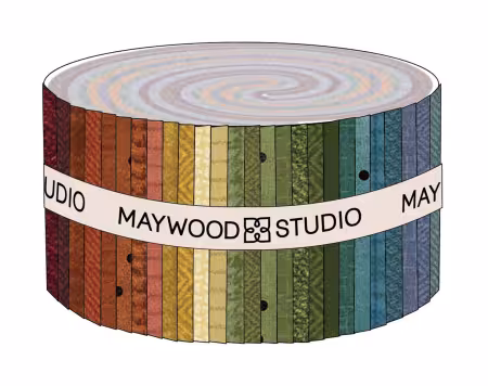 2.5in Strips Woolies Flannel Colors Vol. 2, 40pcs/bundle
