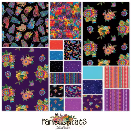 2-1/2in Strips Fantasticats, 40pcs, 4 bundles/pack