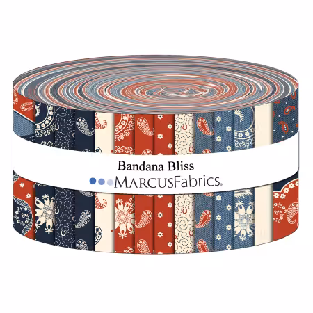 2-1/2in Strips, Bandana Bliss, 40pcs, 6 bundles/pack