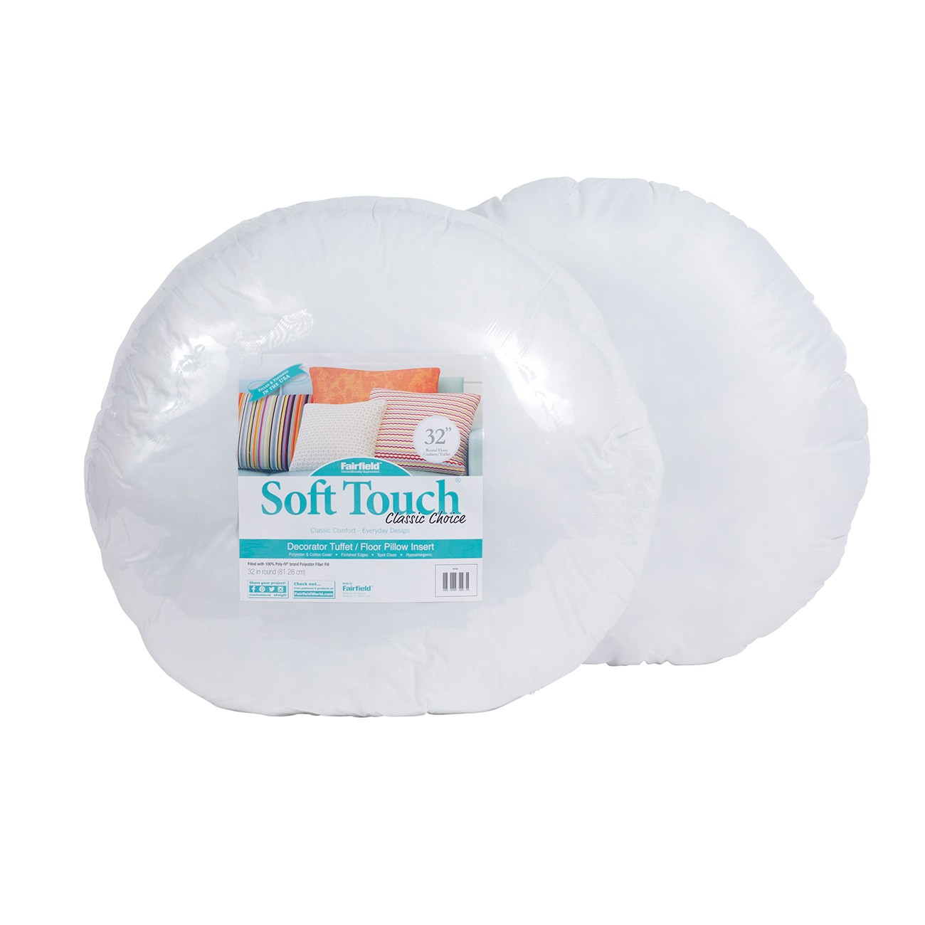 Soft Touch Round Pillow Insert 32in