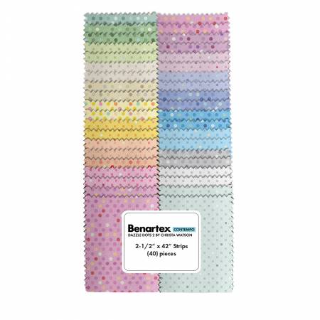 Dazzle Dots 2 2-1/2in Strips, 40pcs/bundle