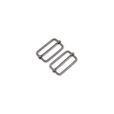 Slider Buckles Antique Nickel 2Ct 1-1/2In