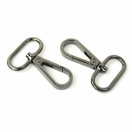 Two Swivel Hooks 1 Gunmetal