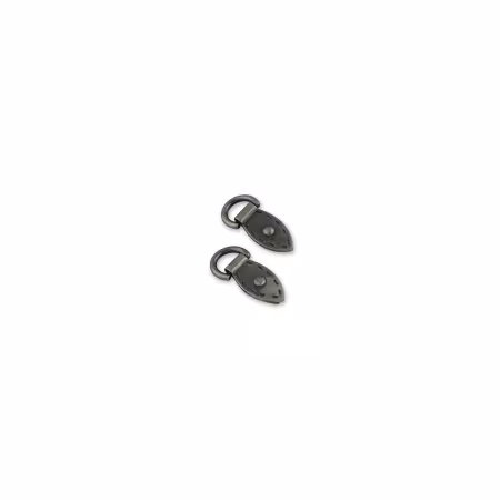 Mini Strap Connectors Antique Nickel 2Ct