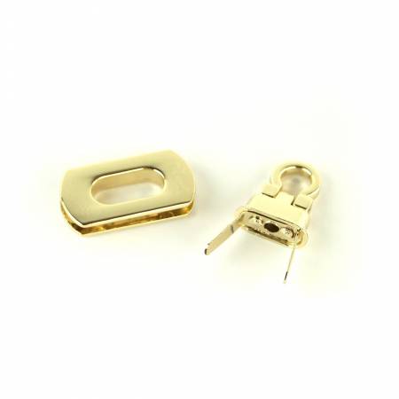 Emmaline Strap Clip with D-Ring - Set of Two Nickel