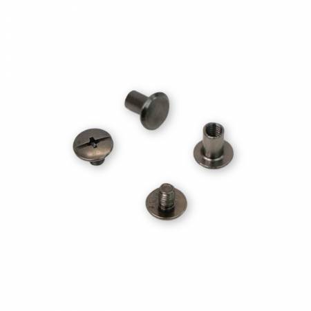 12 Medium Chicago Screws 8mm Gunmetal