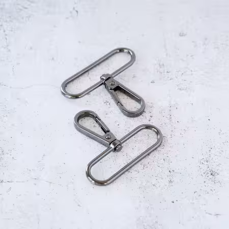 Two 2in Swivel Hooks Gunmetal