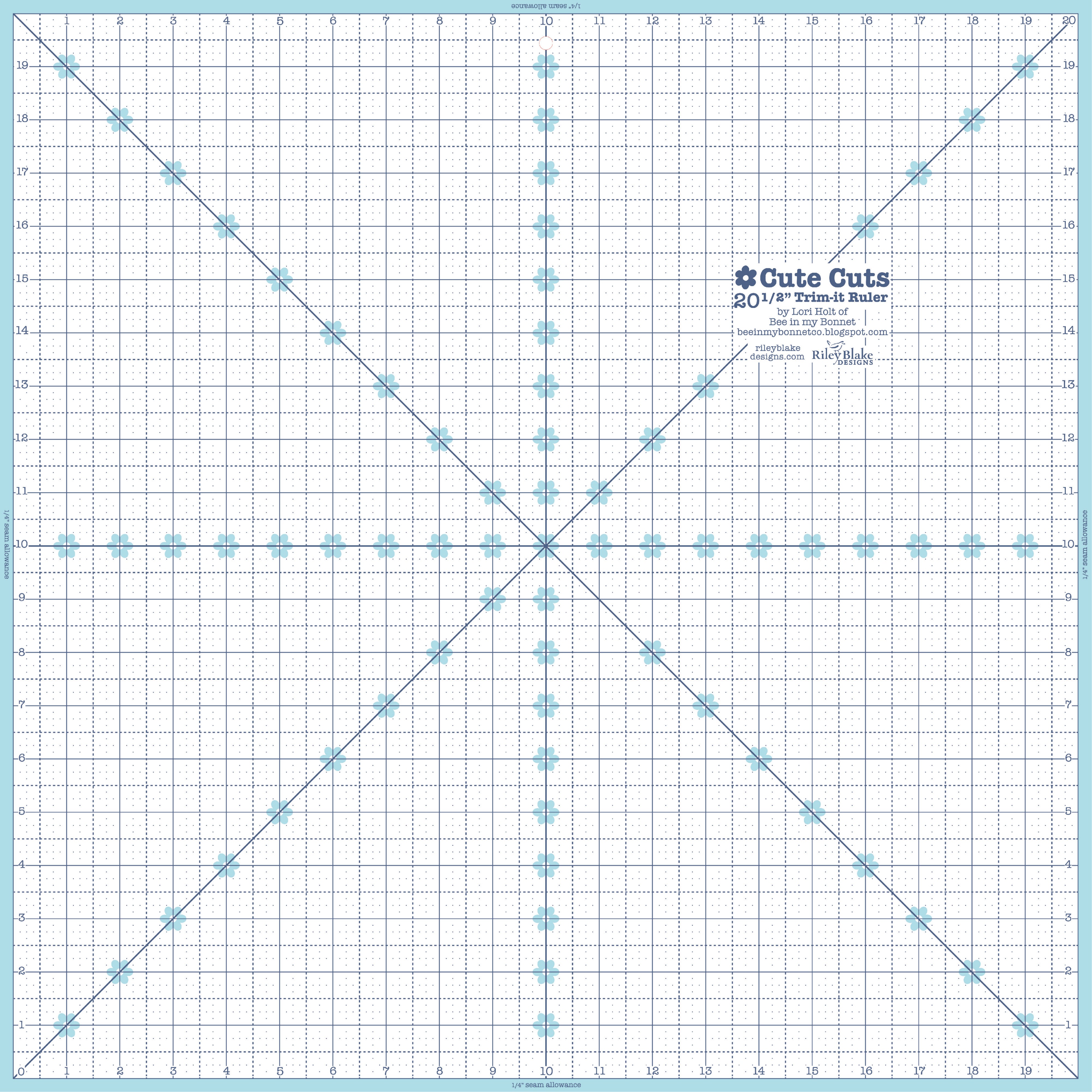 Lori Holt Trim It Ruler 20.5 Square