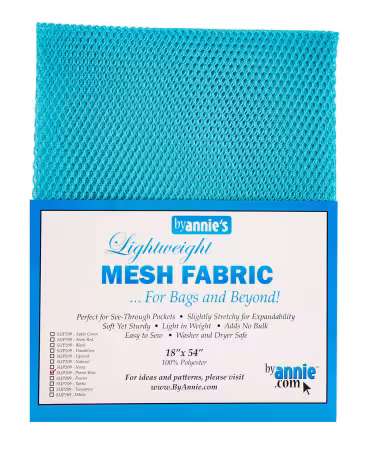 Lightweight Mesh Fabric Parrot Blue 18x54in