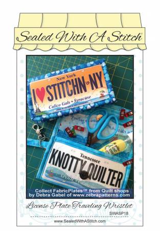 License Plate Traveling Wristlet