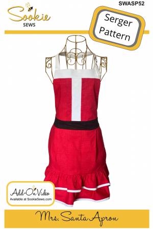 Mrs. Santa Apron Serger Pattern