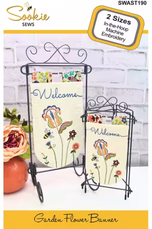 Garden Flower Banner In-the-Hoop