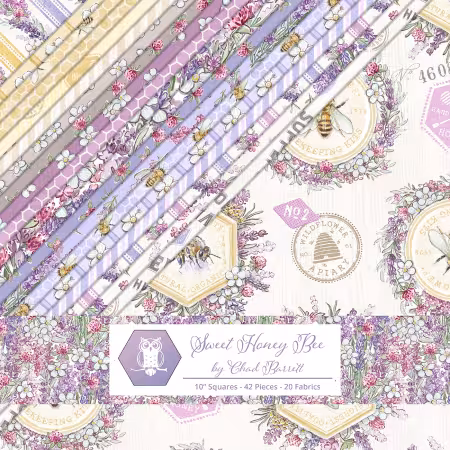10in Squares Sweet Honey Bee 42pcs
