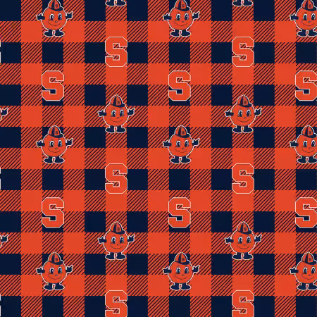 NCAA-Syracuse Orange Buffalo Plaid Fleece