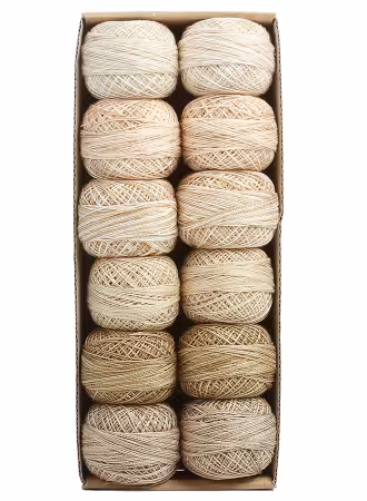 Valdani Pearl Cotton Ball Sz12 109yd Two in Beige