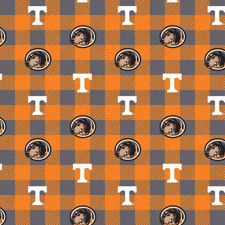 NCAA-Tennessee Volunteers Buffalo Plaid Fleece