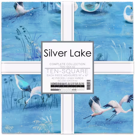 10in Squares Silver Lake 42pcs/bundle
