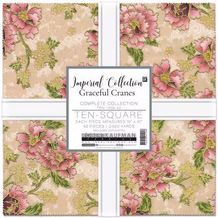 10In Squares Imperial Collection: Graceful Cranes 42Pcs/Bundle