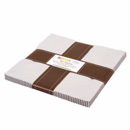 10in Square Kona Solids Ash Color 42pcs 10in x 10in