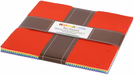 10in Squares Kona Solid 1930's Palette, 42pcs/bundle