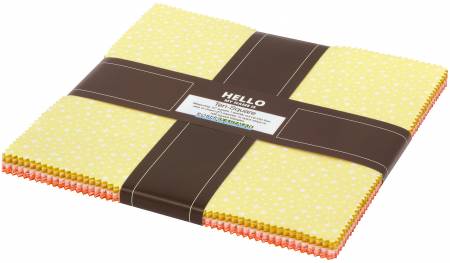 10in Squares Paintbox Sunshine, 42pcs/bundle