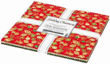 10in Squares, Holiday Charms Holiday, 42pcs/bundle