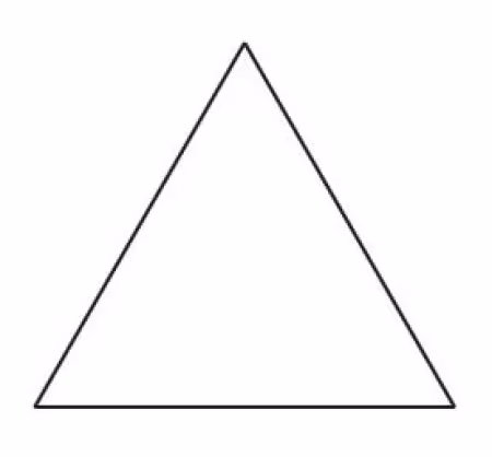 1-1/2in Equilateral Triangle Template