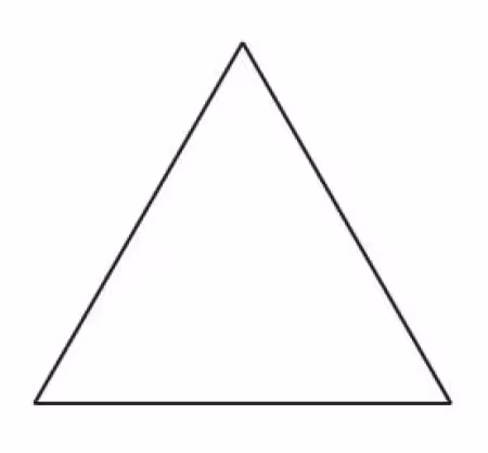 1-1/4in Equilateral Triangle Template