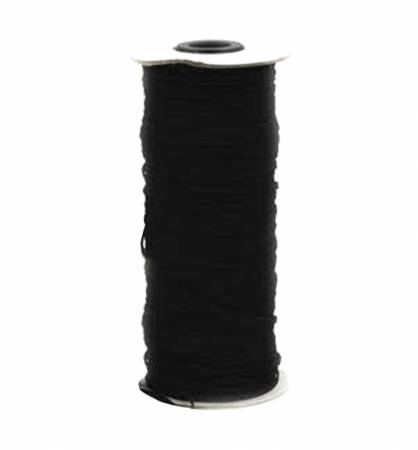 Black Flat Elastic 1/4in x 200yds