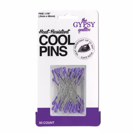The Gypsy Quilter Cool Pins Gypsy Purple 50pc