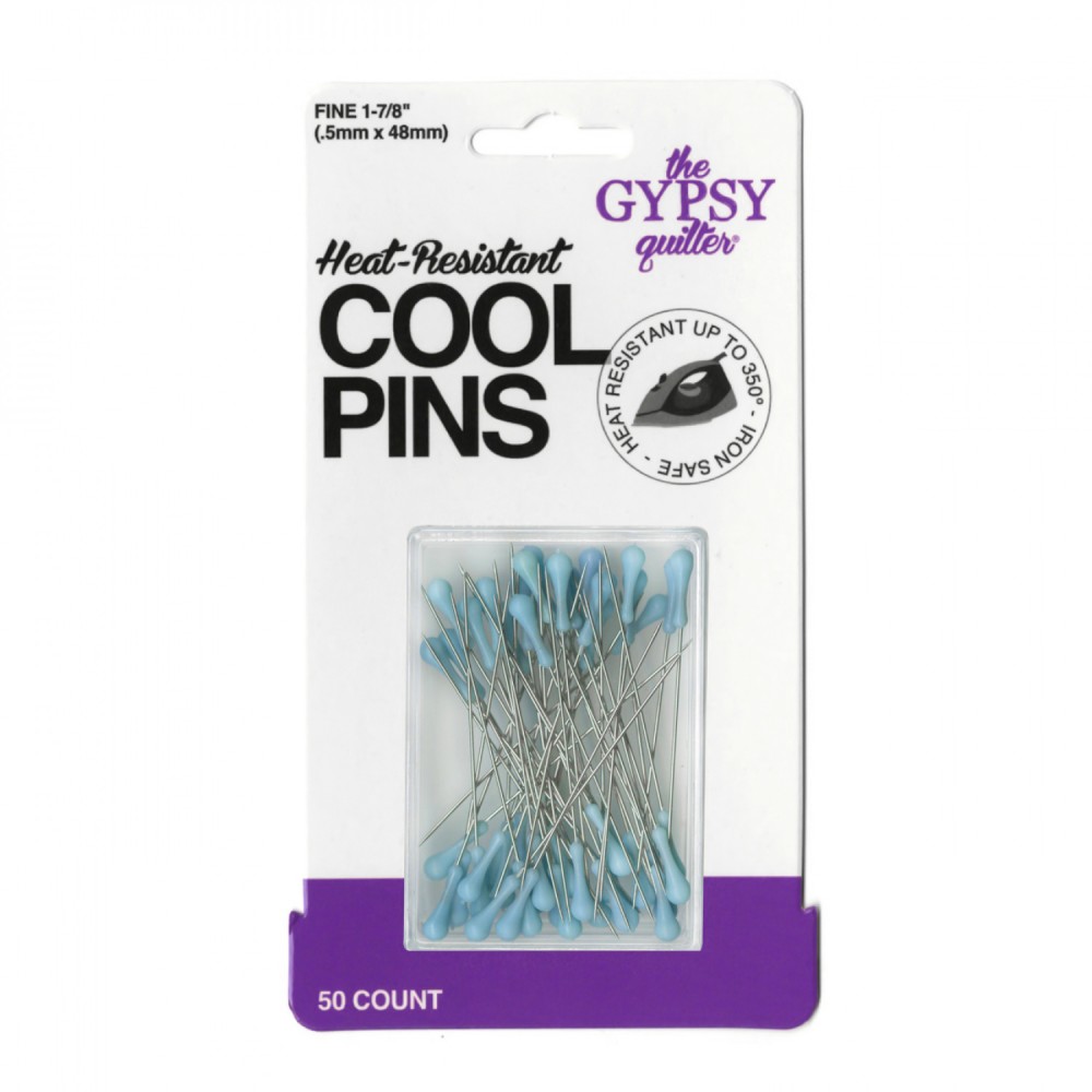 The Gypsy Quilter Cool Pins Bohemian Blue TGQ075 pack of 50