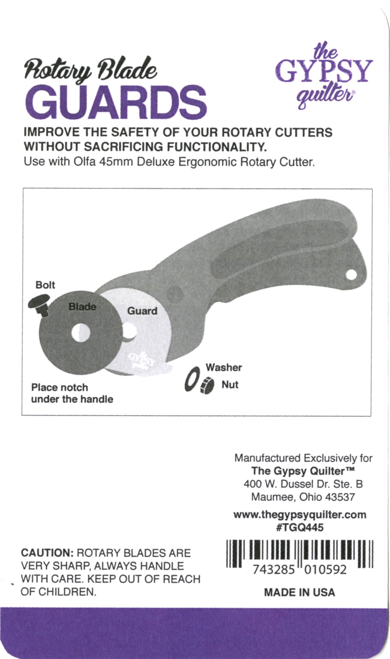 Olfa 45mm Deluxe Ergonomic Rotary Cutter