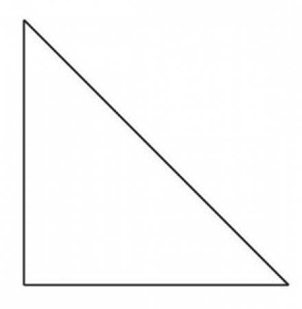1in Half Square Triangle Template