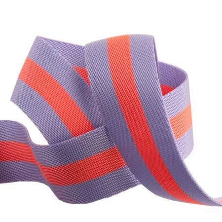 Tula Pink Webbing 2yd x 1.5in - Lavender and Pink