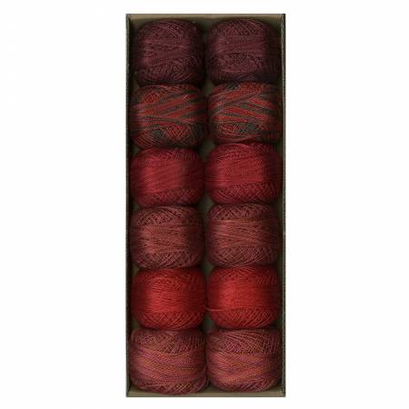 Valdani Pearl Cotton Ball Sz12 109yd Two in Red